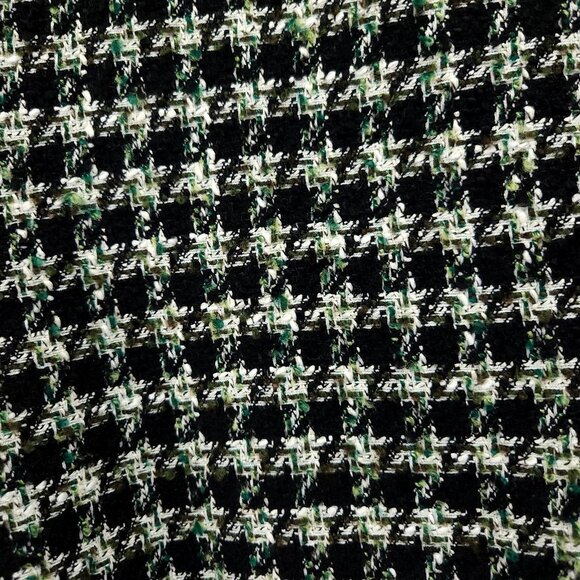 Zara Textured Tweed Houndstooth Pants Size Medium Cropped Trousers Plaid - Picture 16 of 16